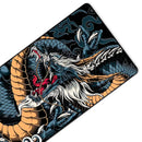 Mouse Pad Gamer Extra Grande 90x40 cm Blue Dragon com Borda Costurada