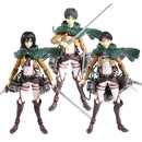Action Figures Attack on Titan – Eren, Mikasa e Levi Ackerman | Figma