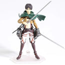 Action Figures Attack on Titan – Eren, Mikasa e Levi Ackerman | Figma