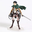 Action Figures Attack on Titan – Eren, Mikasa e Levi Ackerman | Figma