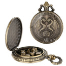 Relógio de Bolso com Mini Dados de Metal