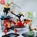 Figura One Piece – Luffy, Ace, Sanji, Sabo & Zoro (Edição Batalha)