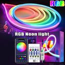 Fita LED Neon RGB 5V – USB, Bluetooth + Controle Remoto (1M / 2M / 3M / 5M)