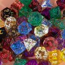Conjunto de Dados Místicos de RPG com Glitter – Role com Estilo!