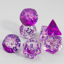 Conjunto de Dados Místicos de RPG com Glitter – Role com Estilo!