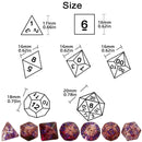 Conjunto de Dados Místicos de RPG com Glitter – Role com Estilo!