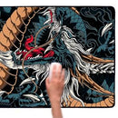 Mouse Pad Gamer Extra Grande 90x40 cm Blue Dragon com Borda Costurada