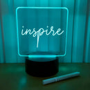 Luminária Lousa De Mesa Com Led e Caneta