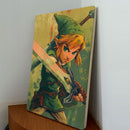 Quadro Decorativo - Coleção Games Retro - 60x40cm - Link - Zelda
