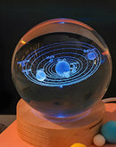 Luminária De Mesa Bola De Cristal 3D LED RGB