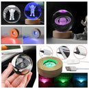 Luminária De Mesa Bola De Cristal 3D LED RGB