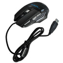 Mouse Gamer com fio 2400 DPI Com LED 7 Botões Anúbis V4 Knup KP-V4
