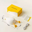 Luminária Touch Luz Noturna Pato Deitado de Silicone