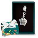 Berloque Patinha de cachorro Banhado a Prata 925