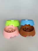 Comedouro Antivoracidade para Cães e Gatos – Estampa de Patinha | 14cm