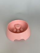 Comedouro Antivoracidade para Cães e Gatos – Estampa de Patinha | 14cm