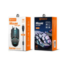 Mouse Gamer Com Fio USB 7 Botões LED RGB Hrebos HS-311