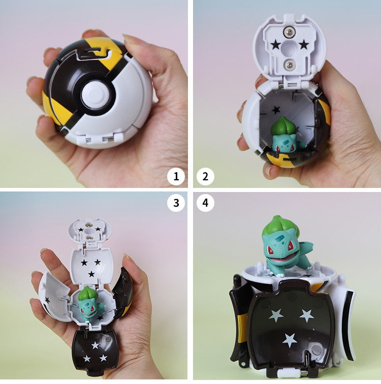 Pokebola com figura Pokémon colecionável