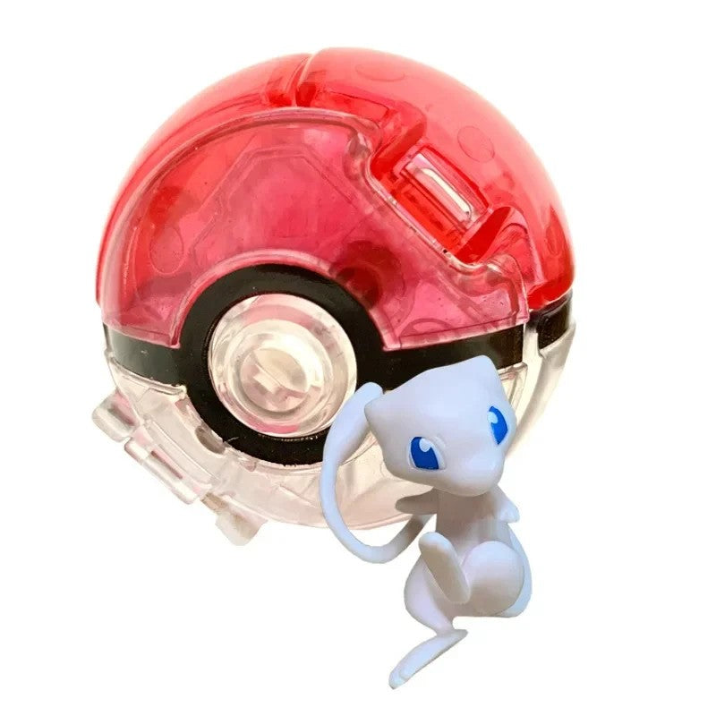 Pokebola com figura Pokémon colecionável