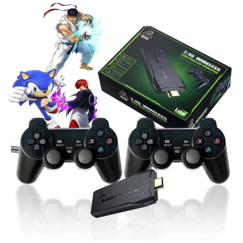 Gamestick 4k 20 mil jogos e 2 controles | 64GB