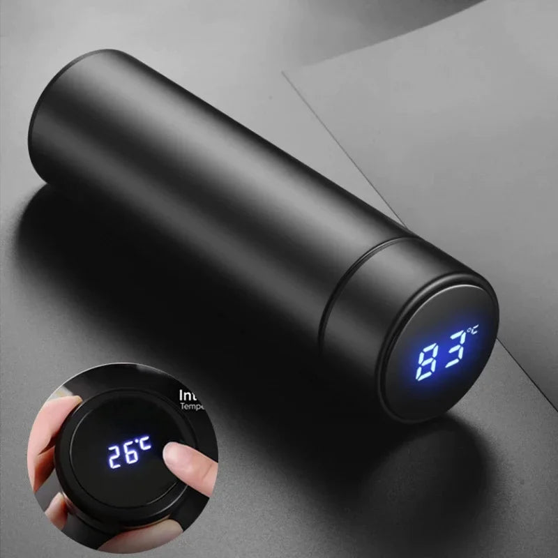 Garrafa Térmica Inox 500ml com Display LED de Temperatura