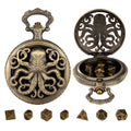 Relógio de Bolso com Mini Dados de Metal