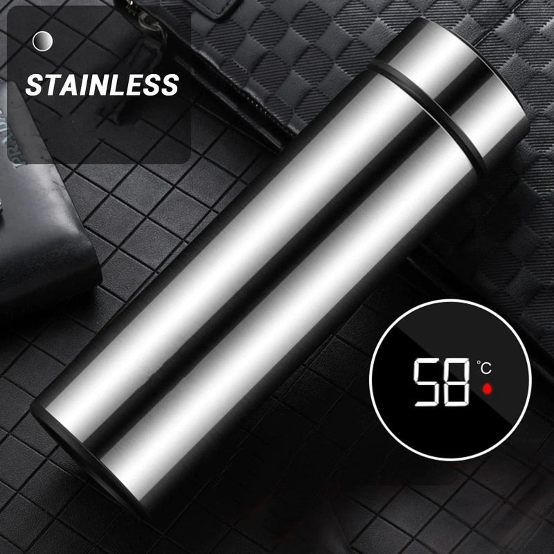 Garrafa Térmica Inox 500ml com Display LED de Temperatura