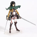 Action Figures Attack on Titan – Eren, Mikasa e Levi Ackerman | Figma