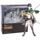 Action Figures Attack on Titan – Eren, Mikasa e Levi Ackerman | Figma