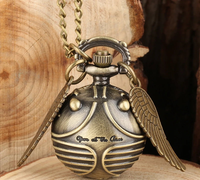 Harry Potter – Relógio de Bolso Pingente Golden Snitch (Pomo Dourado)