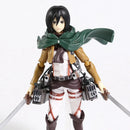 Action Figures Attack on Titan – Eren, Mikasa e Levi Ackerman | Figma