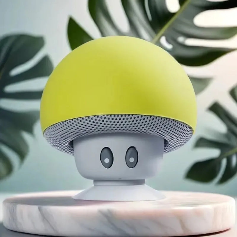 Mini Alto-Falante Bluetooth Cogumelo à Prova d’Água – Portátil e Divertido!