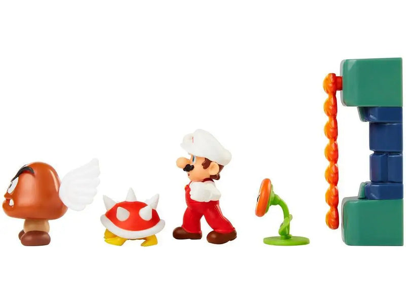 Castelo de Lava Super Mario – Diorama com 4 Bonecos e Acessórios