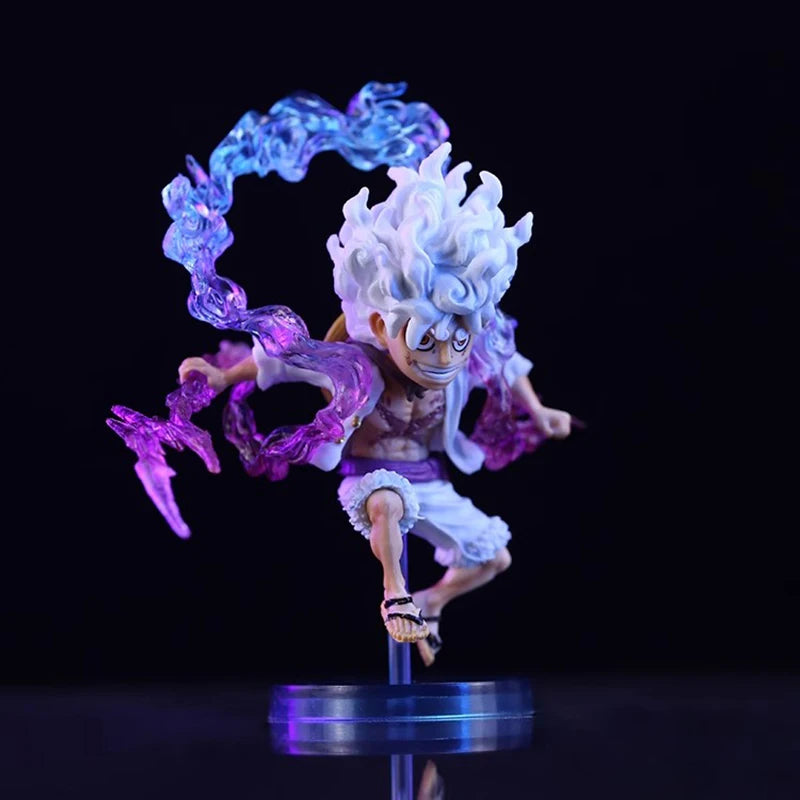 Figura Luffy Gear 5 – Deus Sol Nika (10cm) | One Piece – Edição de Colecionador