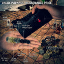 Conjunto de 60 Moedas Metálicas com Bolsa de Couro de Olho de Dragão