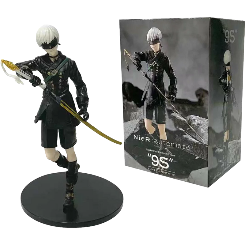 Figuras Nier: Automata – 2B, 9S e A2 | PVC 18cm
