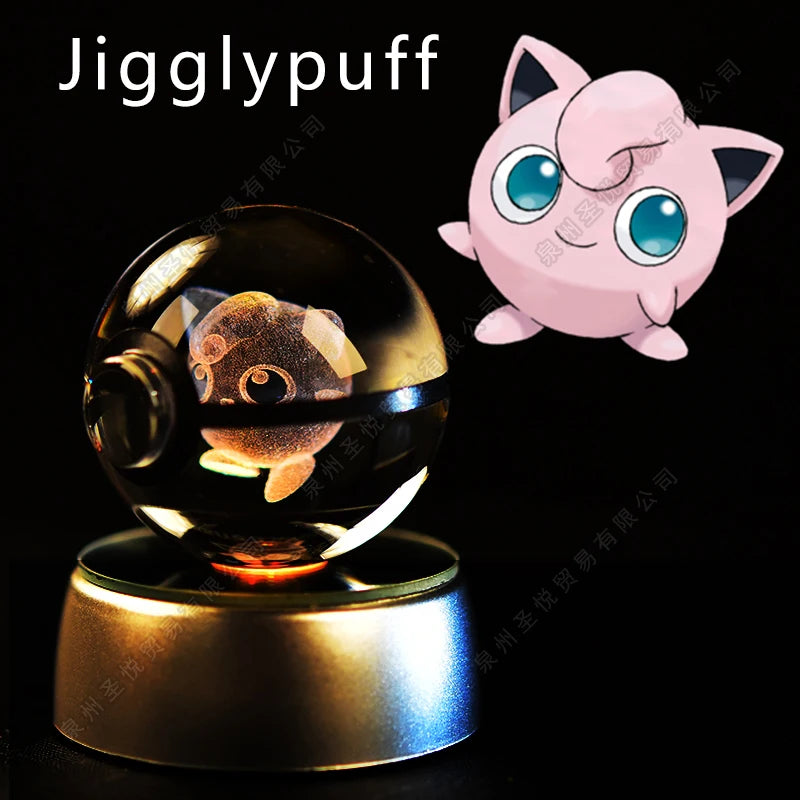 Bola de Cristal Pokémon – Com Base LED