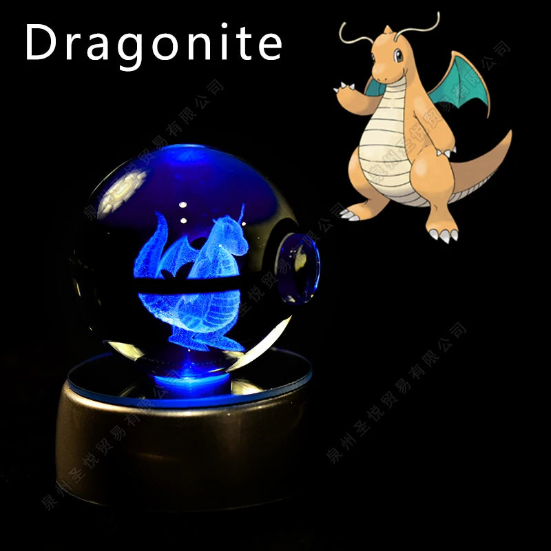 Bola de Cristal Pokémon – Com Base LED