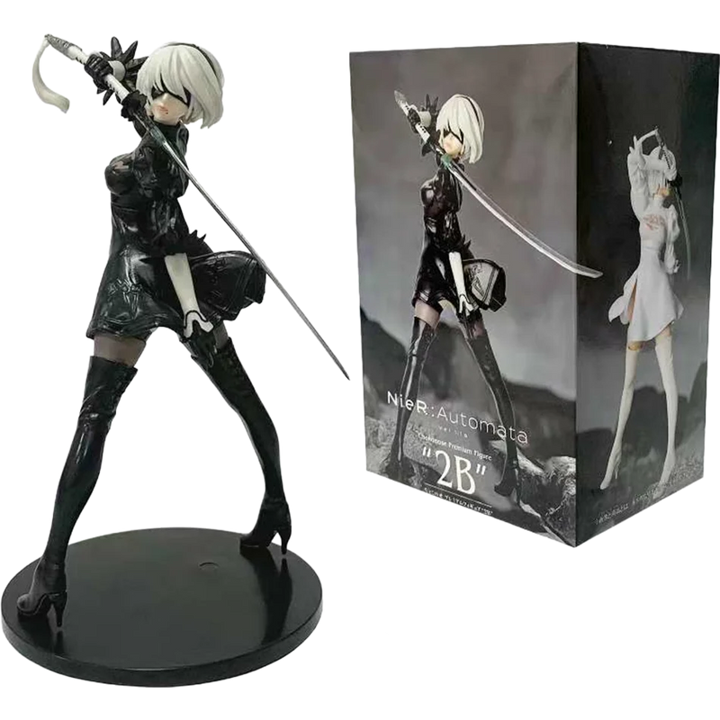 Figuras Nier: Automata – 2B, 9S e A2 | PVC 18cm