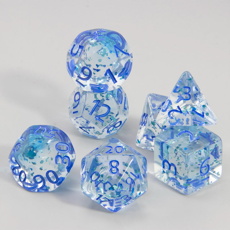 Conjunto de Dados Místicos de RPG com Glitter – Role com Estilo!