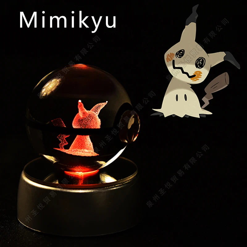 Bola de Cristal Pokémon – Com Base LED
