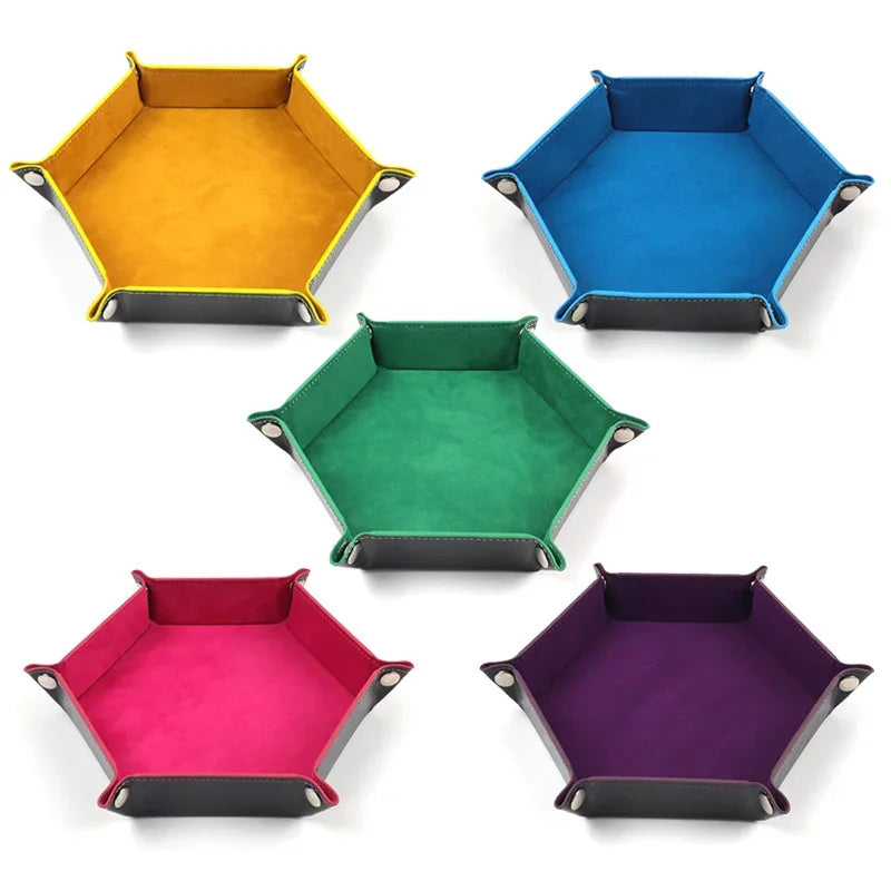Bandeja Hexagonal de Dados - Forrada