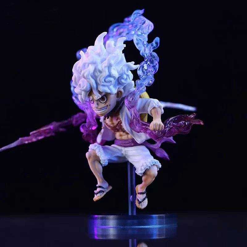 Figura Luffy Gear 5 – Deus Sol Nika (10cm) | One Piece – Edição de Colecionador