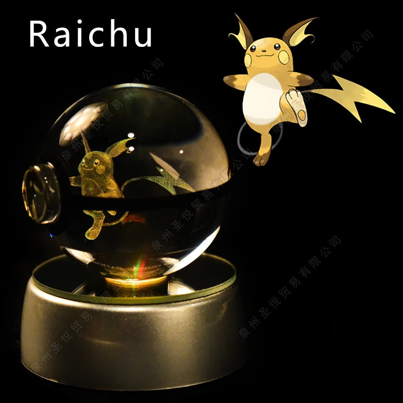 Bola de Cristal Pokémon – Com Base LED