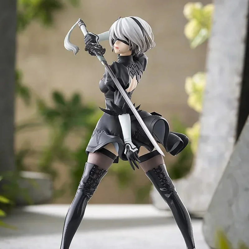 Figuras Nier: Automata – 2B, 9S e A2 | PVC 18cm