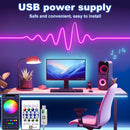 Fita LED Neon RGB 5V – USB, Bluetooth + Controle Remoto (1M / 2M / 3M / 5M)