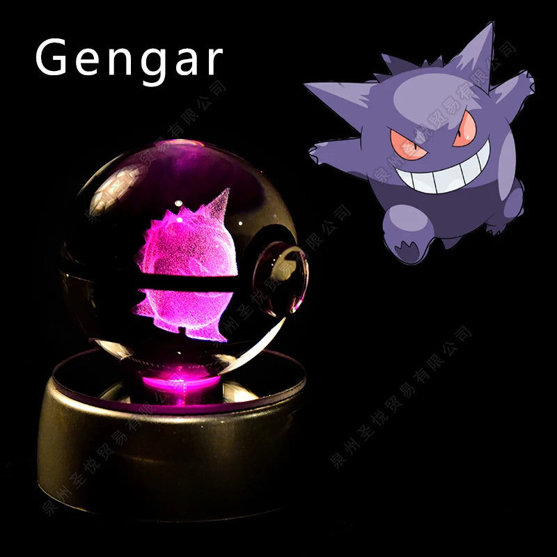 Bola de Cristal Pokémon – Com Base LED