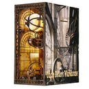 Kit Livro-Cenário “Dirigível Steampunk” – Mini Mundo em Madeira 3D | Faça você mesmo