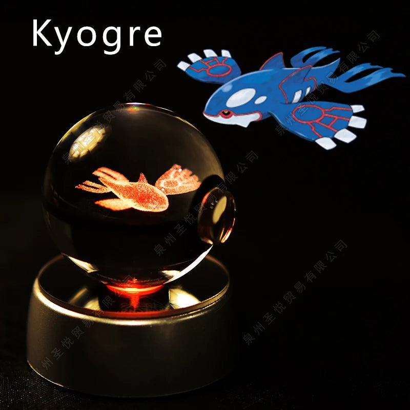 Bola de Cristal Pokémon – Com Base LED