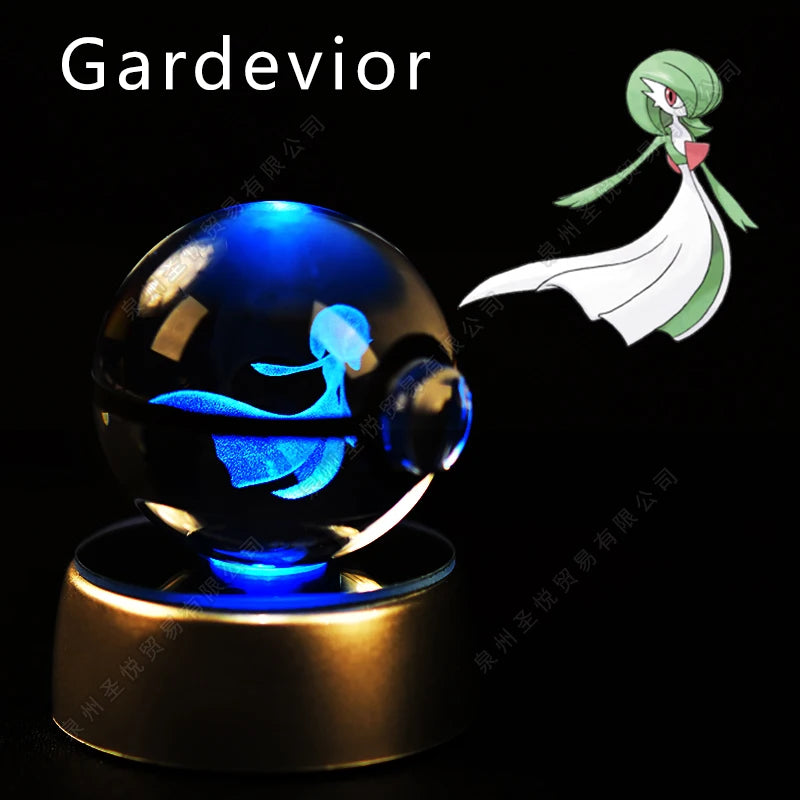 Bola de Cristal Pokémon – Com Base LED